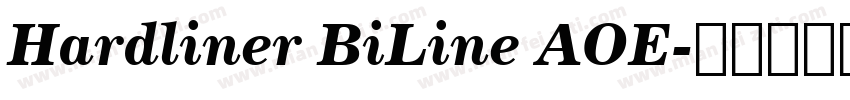 Hardliner BiLine AOE字体转换
